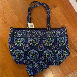NWT Vera Bradley Grand Tote and Matching Wallet